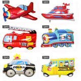 Cifeeo Children's Birthday Decoration Boy Transportation Birthday Party Balloon Garland Plane School Bus Yacht Fire Truck Train Balloon