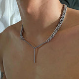 Cifeeo-Y-Shaped Chain Necklace