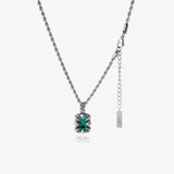 Cifeeo-Zircon Emerald Pendant Necklace