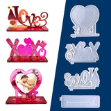 Valentine's Day Ornament Silicone Resin Casting Molds