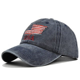 Cifeeo-Classic Vintage Baseball Hats for Men with American Flag Patch Breathable Mesh Caps