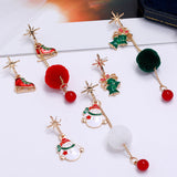 CIFEEO-Fun Christmas Snowman Shaped Earrings