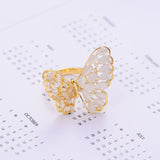 CIFEEO-Golden Butterfly Ring Popular