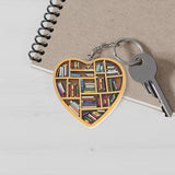Book Lovers Heart Ornament