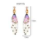 CIFEEO-Resin Butterfly Wing Earrings