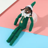 Cifeeo-Christmas Elf Doll felt doll eco-friendly doll spot peeping bent Snoop on a Stoop