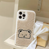 CIFEEO-Embroidered Bear Phone Case