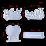 Valentine's Day Ornament Silicone Resin Casting Molds