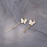 CIFEEO-Opal Butterfly Fringe Earrings