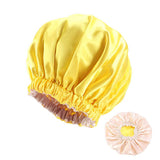 Cifeeo-Satin Bonnet Silk Bonnet Hair Bonnet For Sleeping Satin Bonnet For Hair Bonnets For Women Silk Bonnet For Natural Hair Luxury Shower Cap For Women