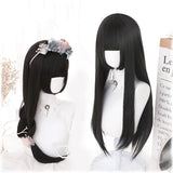 CIFEEO-Manzhen Daily Black Long Straight Wig