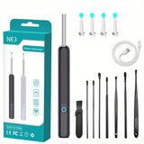 Cifeeo-Ear Cleaner With Camera, Earwax Remover With 4 Spoons And 8 Earpick Tools, Earwax Remover With 1080P, Rechargeable Earwax Remover For Adults