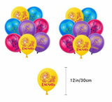 Graduation Gift kids party supplies decorations Balloons Banner Swirls Cake top Backdrop