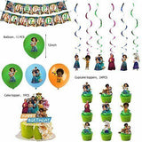 Graduation Gift kids party supplies decorations Balloons Banner Swirls Cake top Backdrop