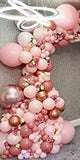 Graduation Gift 138Pcs Pink Balloons Arch Kit Shiny Metallic Rose Gold &amp; Chrome Gold Latex Balloons Perfect for Birthday Party Bridal Baby Shower Wedding Party Decorations (Gold)