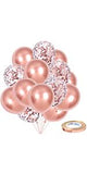 Graduation Gift 138Pcs Pink Balloons Arch Kit Shiny Metallic Rose Gold &amp; Chrome Gold Latex Balloons Perfect for Birthday Party Bridal Baby Shower Wedding Party Decorations (Gold)