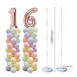 Cifeeo 2Sets Adult kids birthday party Balloon column stand Wedding arch decoration Baby shower 100pcs Latex globos for Number ballons