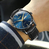 Cifeeo Men Watche Top Brand Luxury Fashion Bussness Breathable Leather Luminous Hand Quartz Wristwatch Gifts for Male