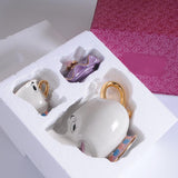 New Cartoon  Teapot Mug Mrs Potts Chip Tea Pot Cup One Set Lovely Christmas Gift Fast Post