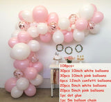 Rose Gold Balloon Arch Garland Kit Clear Premium Latex Balloons Wedding Bridal Baby Shower Birthday Bachelorett Party Decor