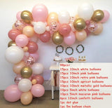 Rose Gold Balloon Arch Garland Kit Clear Premium Latex Balloons Wedding Bridal Baby Shower Birthday Bachelorett Party Decor