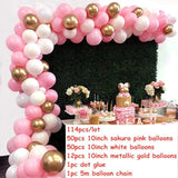 Rose Gold Balloon Arch Garland Kit Clear Premium Latex Balloons Wedding Bridal Baby Shower Birthday Bachelorett Party Decor