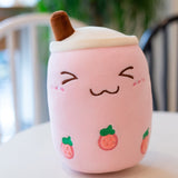 real-life bubble tea plush toy stuffed food milk tea soft doll boba fruit tea cup pillow cushion kids toys birthday gift