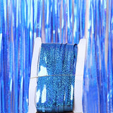 Party Backdrop Curtain Metallic Foil Fringe Shimmer Backdrop Birthday Wedding Party Wall Decoration Photo Zone Backdrop