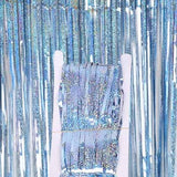 Party Backdrop Curtain Metallic Foil Fringe Shimmer Backdrop Birthday Wedding Party Wall Decoration Photo Zone Backdrop