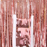 Party Backdrop Curtain Metallic Foil Fringe Shimmer Backdrop Birthday Wedding Party Wall Decoration Photo Zone Backdrop