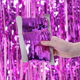 Party Backdrop Curtain Metallic Foil Fringe Shimmer Backdrop Birthday Wedding Party Wall Decoration Photo Zone Backdrop