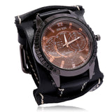 Men Watch Luxury Wristwatch Quartz Wristwatches Fashion Blue Glass Punk Style Mens Watches Relogio Masculino