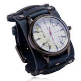 Men Watch Luxury Wristwatch Quartz Wristwatches Fashion Blue Glass Punk Style Mens Watches Relogio Masculino