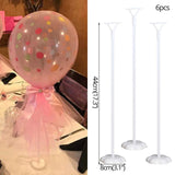 7/11/13/19 Tubes Balloon Stand Holder Column Confetti Balloons Happy Birthday Ballon Kids Baby Shower Wedding Party Decoration