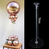 35cm/70cm Plastic Balloon Stand LED Balloons Decor bobo baloon stick stand  for Glow party Wedding Christmas