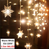 Curtain Fairy String Light LED Christmas Decorations for Home Garland Xmas Light Christmas New Year  Navidad Ornament Gift