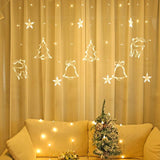 Christmas Lights Indoor/Outdoor EU220V/US110V Fairy lights Moon Star Lamp LED String Decoration for home Party Holiday lighting1119