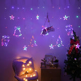 Christmas Lights Indoor/Outdoor EU220V/US110V Fairy lights Moon Star Lamp LED String Decoration for home Party Holiday lighting1111