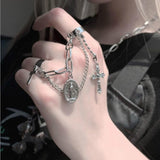 Lateefah Cartoon Hunter x Hunter Kurapika Cosplay Costume Prop Metal Ring Accessories Alloy Fashion Pendant Chain for Gift