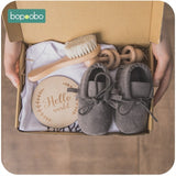 1Set Bath Toys Set Kid Swaddle Wrap Baby Milestones Brush Rattle Bracelet Bibs Photography Supplies Birth Gift Product