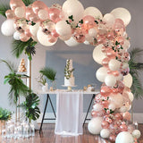 Rose Gold Balloon Arch Garland Kit Clear Premium Latex Balloons Wedding Bridal Baby Shower Birthday Bachelorett Party Decor