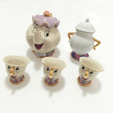 New Cartoon  Teapot Mug Mrs Potts Chip Tea Pot Cup One Set Lovely Christmas Gift Fast Post