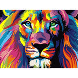 DIY 5D  Painting Animal Lion Cat Cross Stitch Kit Full Drill Embroidery Mosaic Art Picture of Rhinestones Home Decor Gift