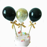 22pcs Rose Gold Cake Toppers DIY Confetti Balloon Cake Decor Star Cupcake Decor Adult Birthday Dec Happy Birthday Decor Kid Girl