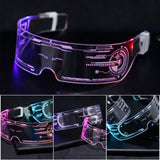 LED Glasses EL Wire Neon Party Luminous LED Glasses Light Up Glasses Rave Costume Party Decor DJ SunGlasses Halloween Decoration1209