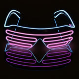 LED Glasses EL Wire Neon Party Luminous LED Glasses Light Up Glasses Rave Costume Party Decor DJ SunGlasses Halloween Decoration1209