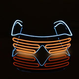 LED Glasses EL Wire Neon Party Luminous LED Glasses Light Up Glasses Rave Costume Party Decor DJ SunGlasses Halloween Decoration1209