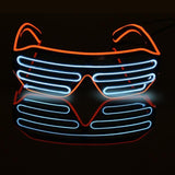 LED Glasses EL Wire Neon Party Luminous LED Glasses Light Up Glasses Rave Costume Party Decor DJ SunGlasses Halloween Decoration1119