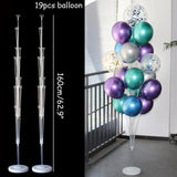 44/70/100/127cm Balloons Stand Balloon Holder Column Confetti Balloon Baby Shower Kids Birthday Party Wedding Table Decoration1119
