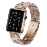 Resin Watch Band For Apple Watch 6 5 4 3 2 44mm 40mm transparent strap Bracelet For iWatch Band Replacement Series 6 5 4 3 38 42